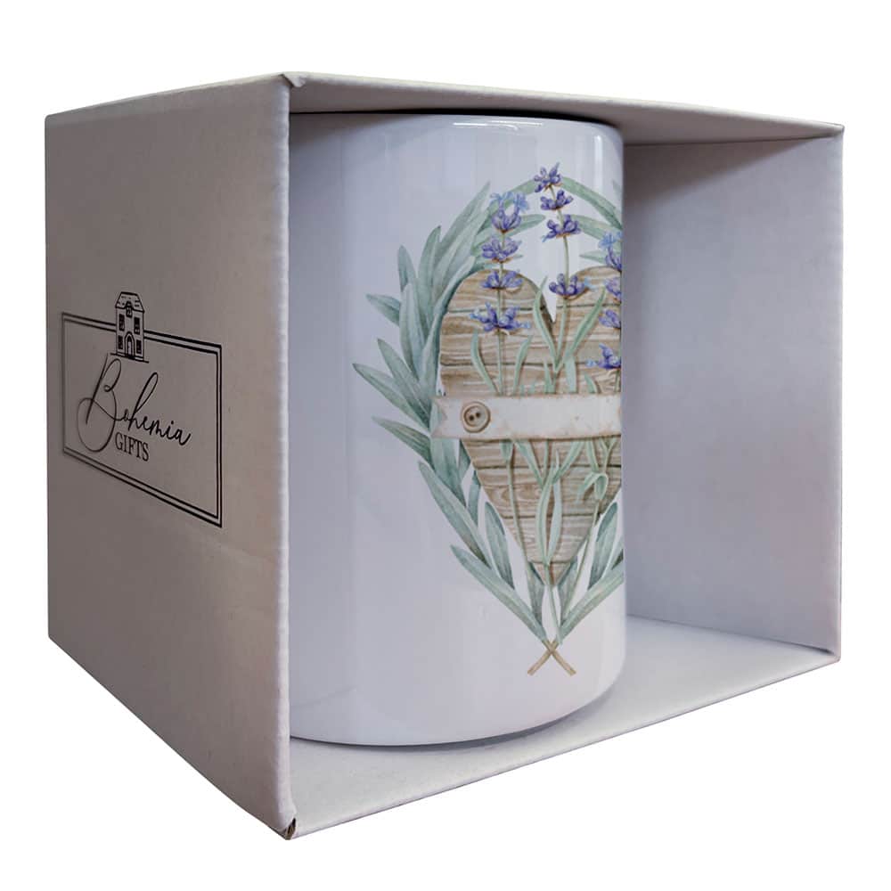 Lavender Ceramic Mug in Gift Box