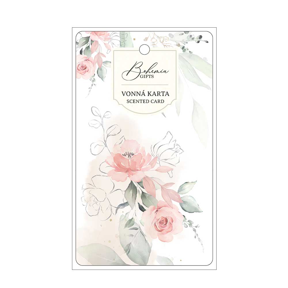 Small Scented Card with Roses