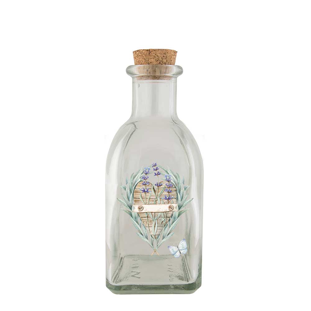 Glass Bottle 250 ml – Lavender Heart