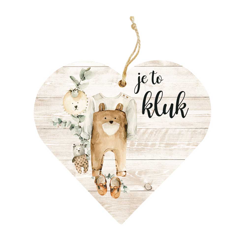 Decorative Wooden Heart 12 cm – It's a Boy