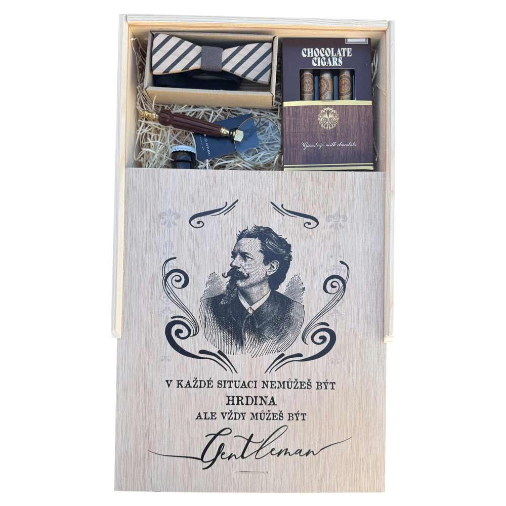 XL Wooden Gift Box for Men – Gentleman