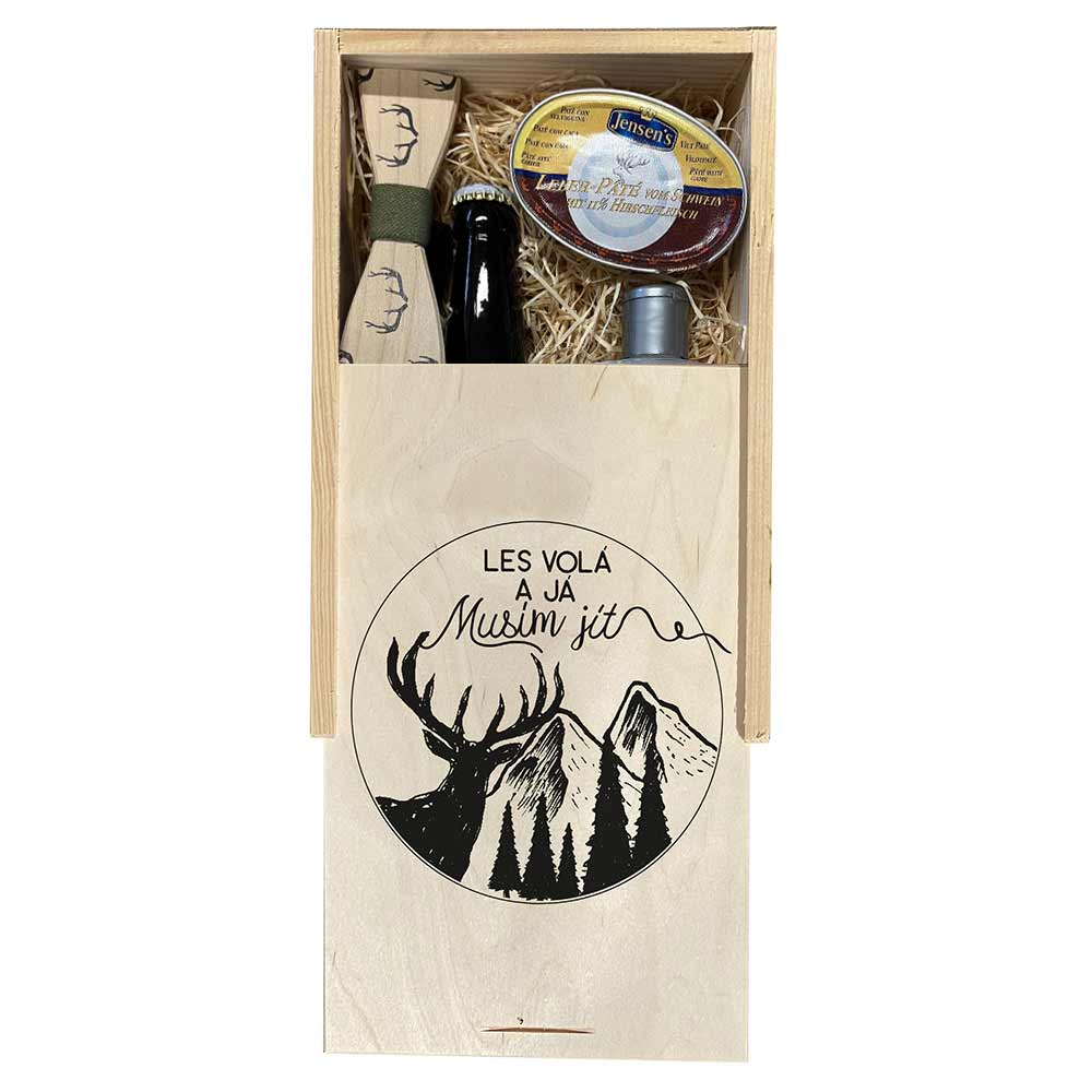 Wooden Gift Box for Hunters - The Forest Is Calling and I Have to Go