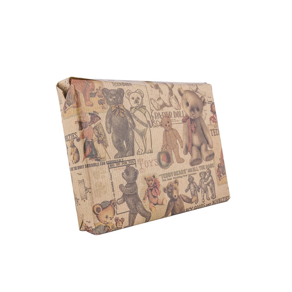 Christmas Wrapping Paper, 4 A2 Sheets – Teddy Bears