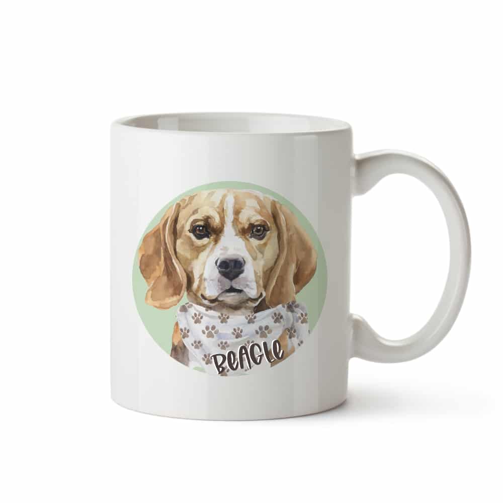 Ceramic Beagle Mug, 350 ml