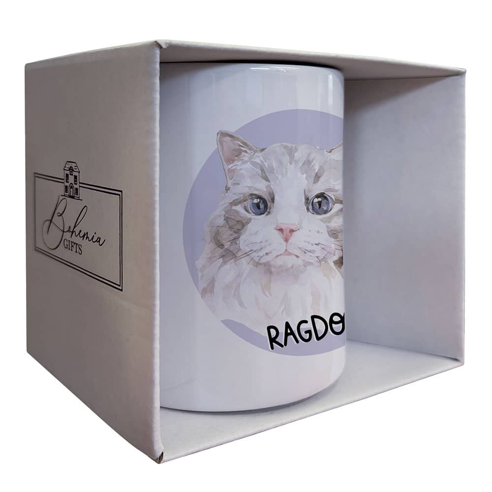 Ragdoll Cat Ceramic Mug, 350 ml