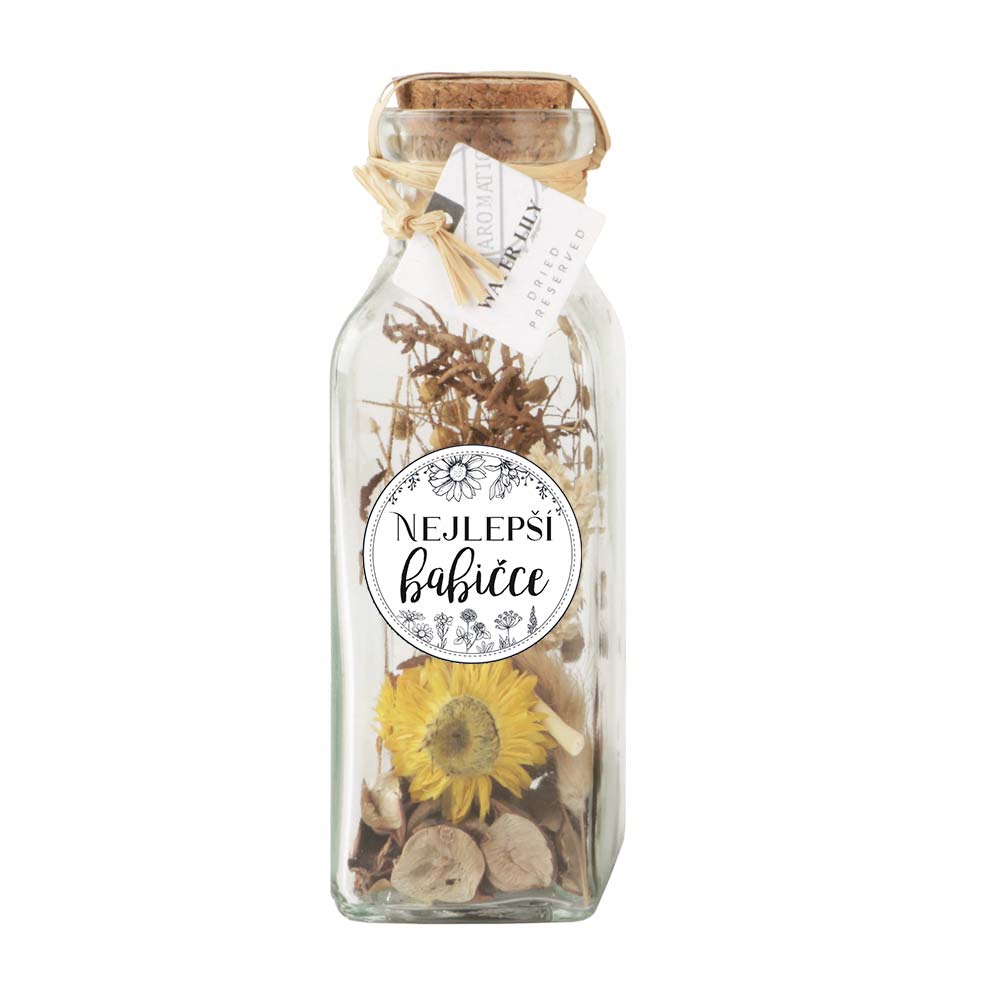 Scented Potpourri in Glass for Grandmother