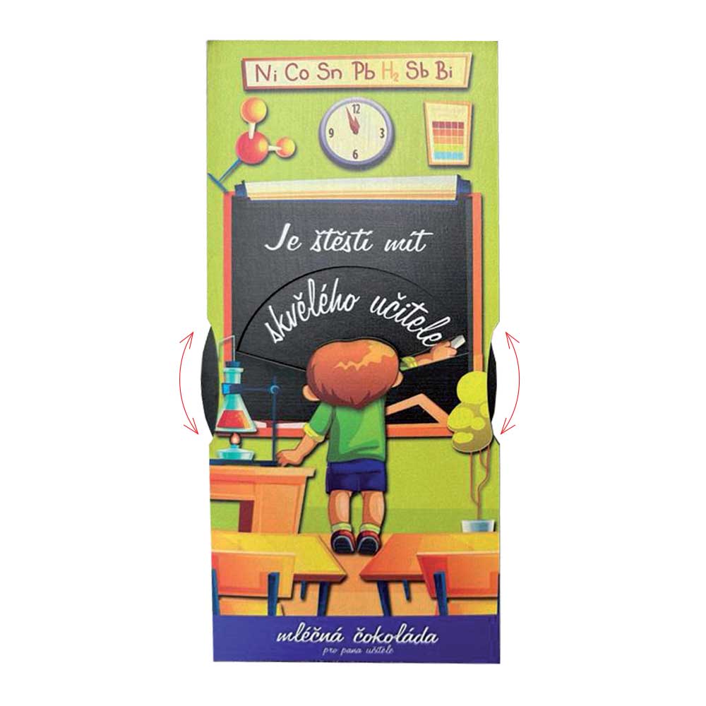 Interactive Milk Chocolate for a Teacher from a Boy, 100 g