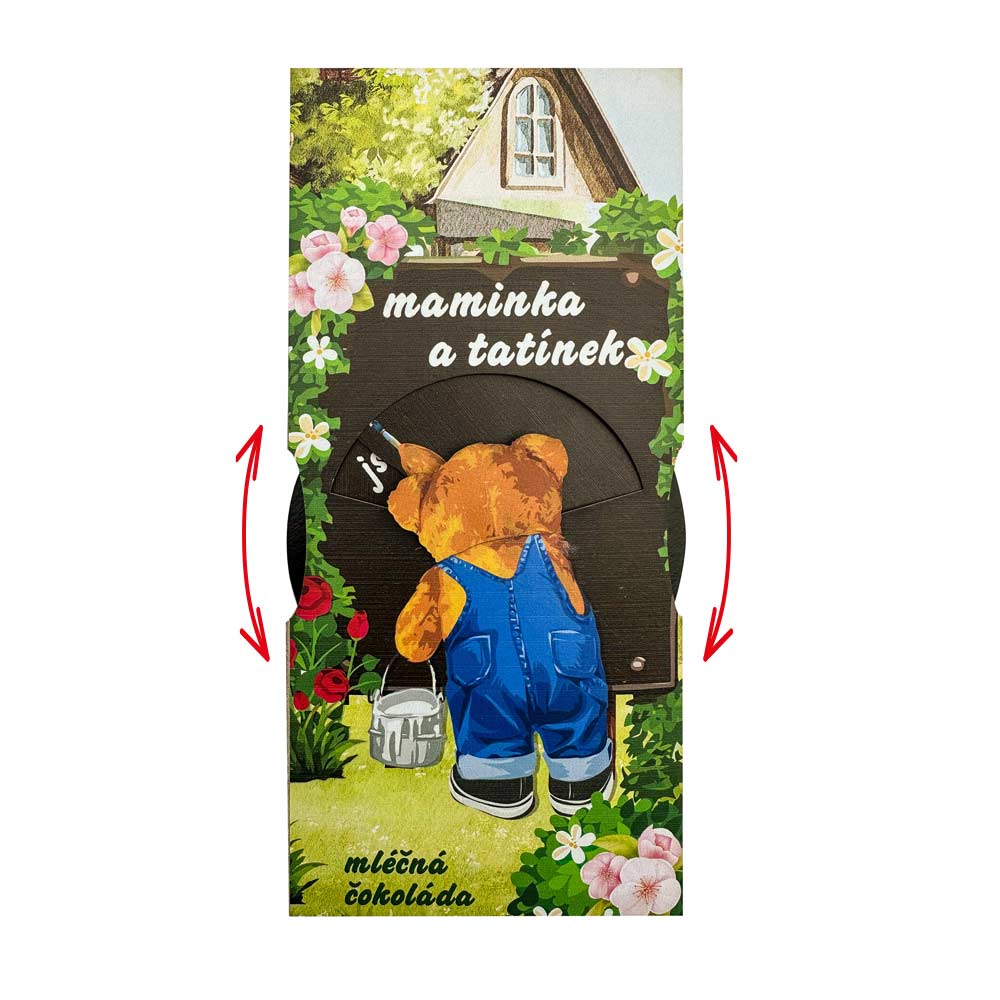 Interactive Milk Chocolate Gift for Parents, 100 g