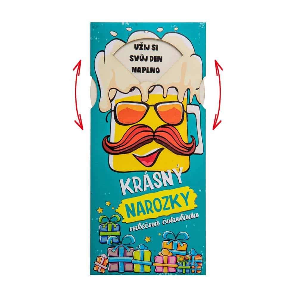 Interactive Birthday Milk Chocolate with Hidden Greeting, 100 g