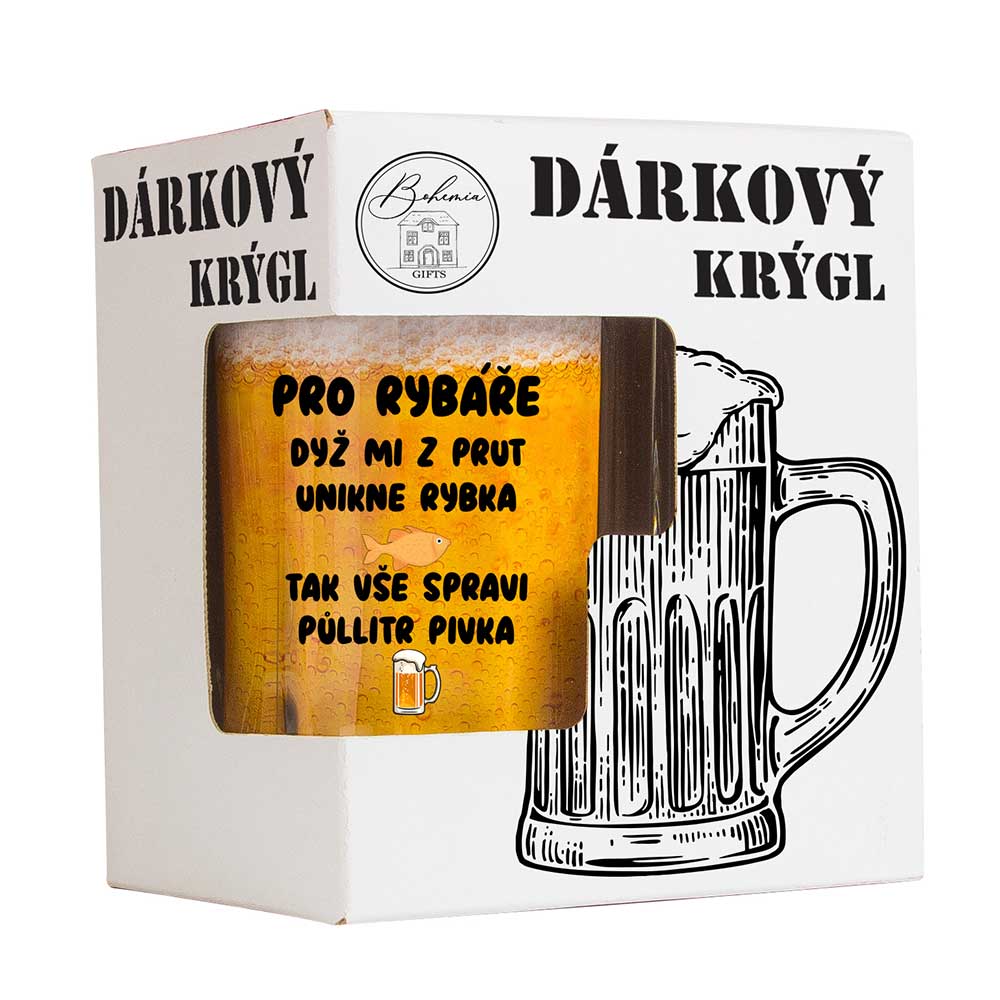 Fisherman's Glass Mug in Gift Box