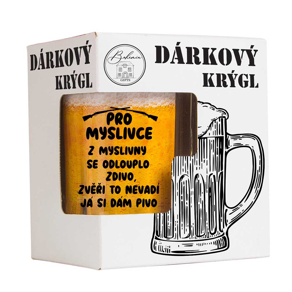 Hunter’s Glass Mug in a Gift Box