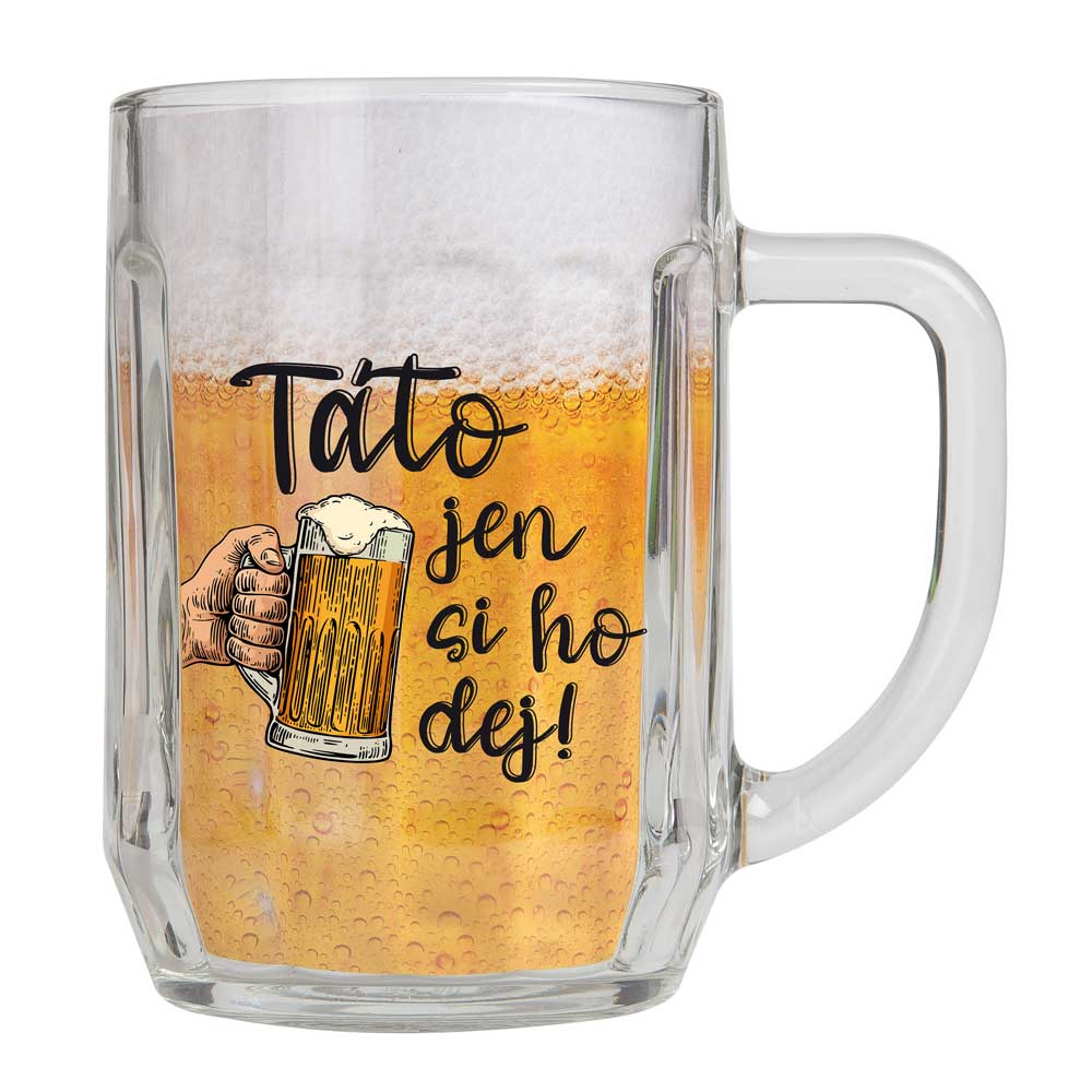 Half-Litre Glass Mug for Dad in a Gift Box