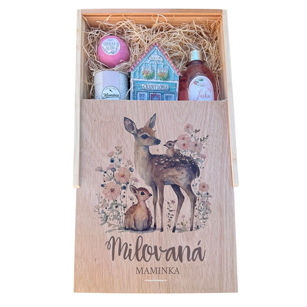 XXL Wooden Gift Crate for Beloved Mum
