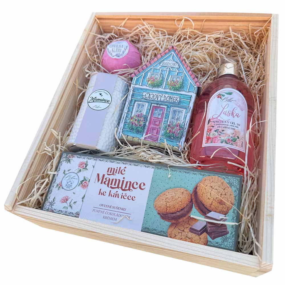 XXL Wooden Gift Crate for Beloved Mum