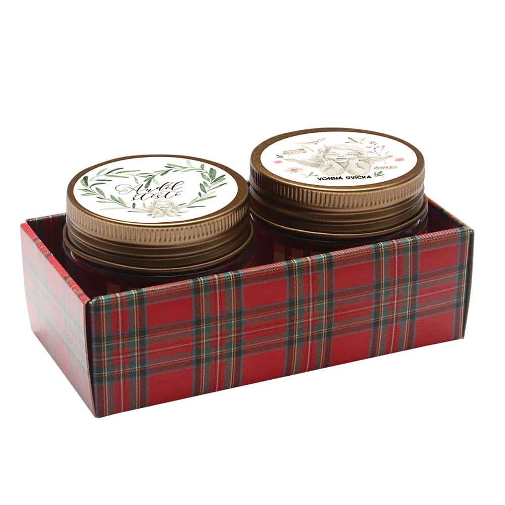 Gift Box of 2 Scented Candles – Angel of Luck