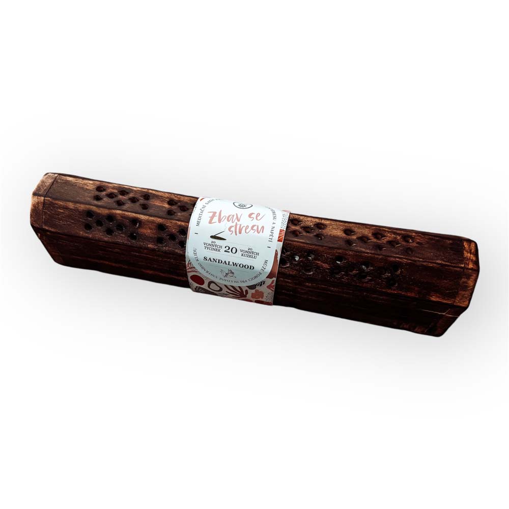 Incense Sticks in a Wooden Box, 20 Pieces – Relieve Stress