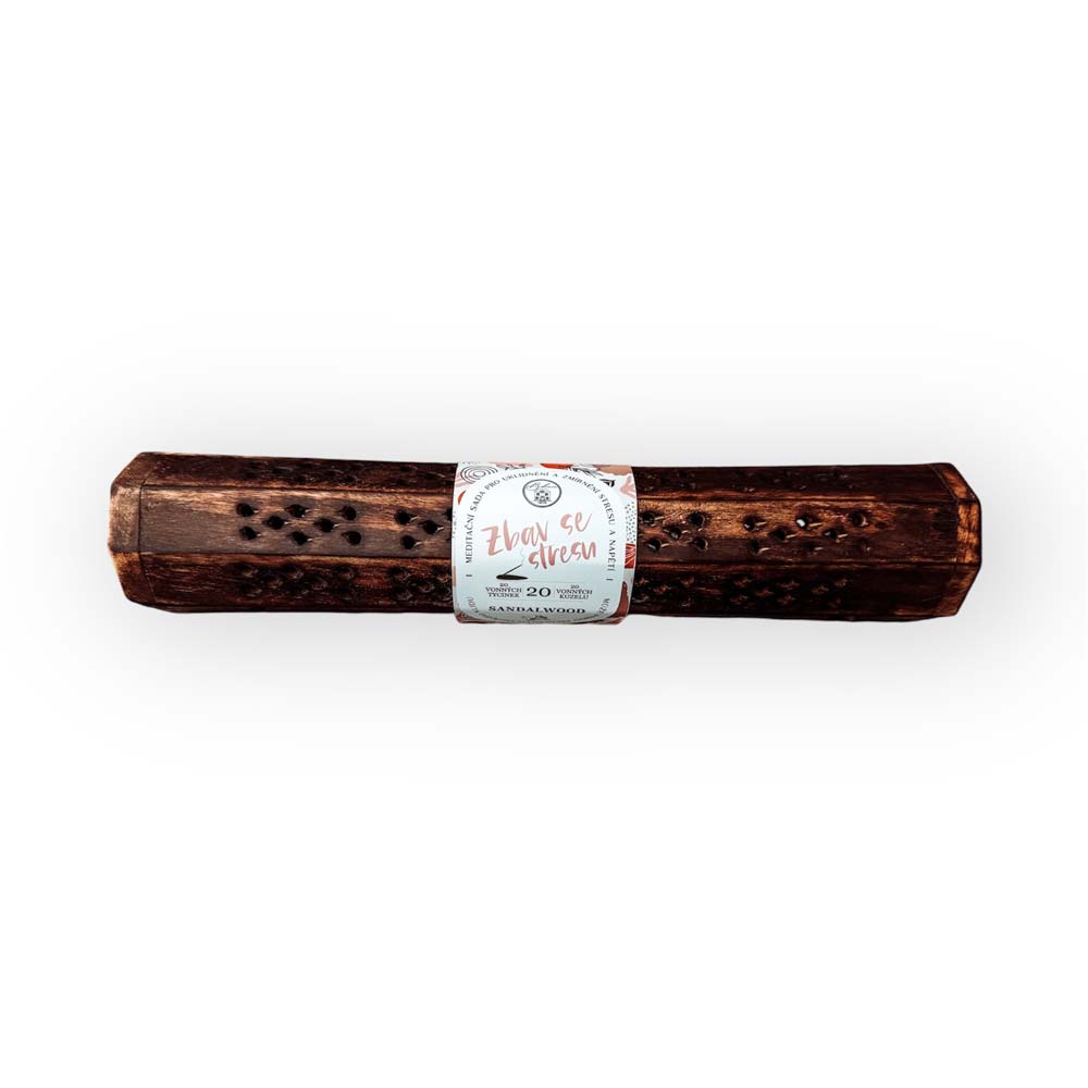 Incense Sticks in a Wooden Box, 20 Pieces – Relieve Stress