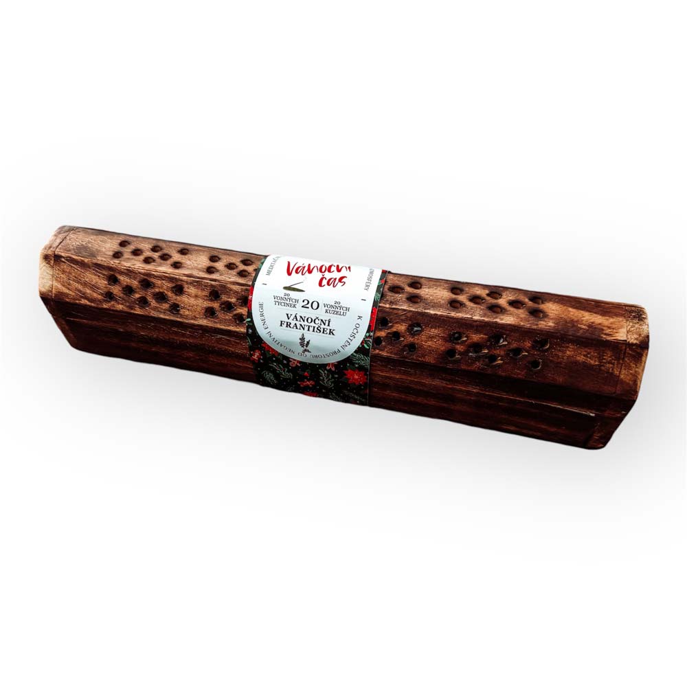 Christmas Time Incense Sticks in Wooden Box, 20 pcs