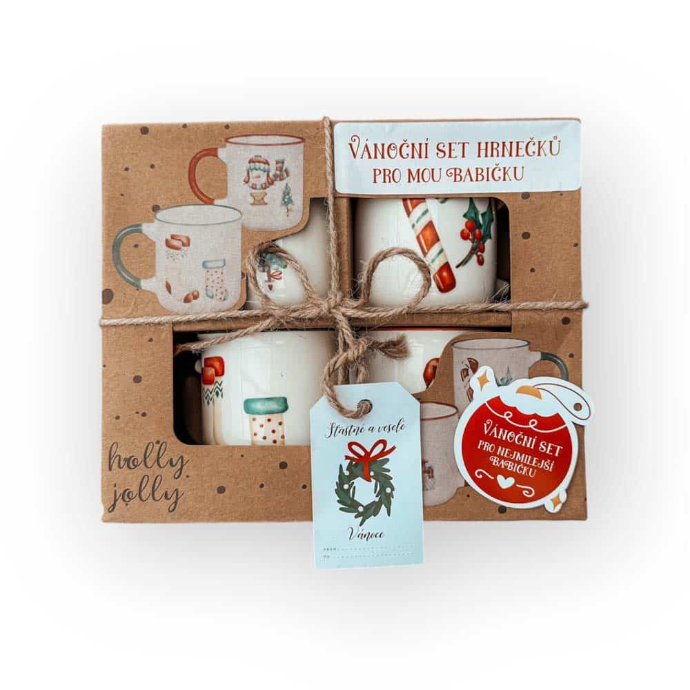 Christmas Set of 4 Mugs – For My Grandmother