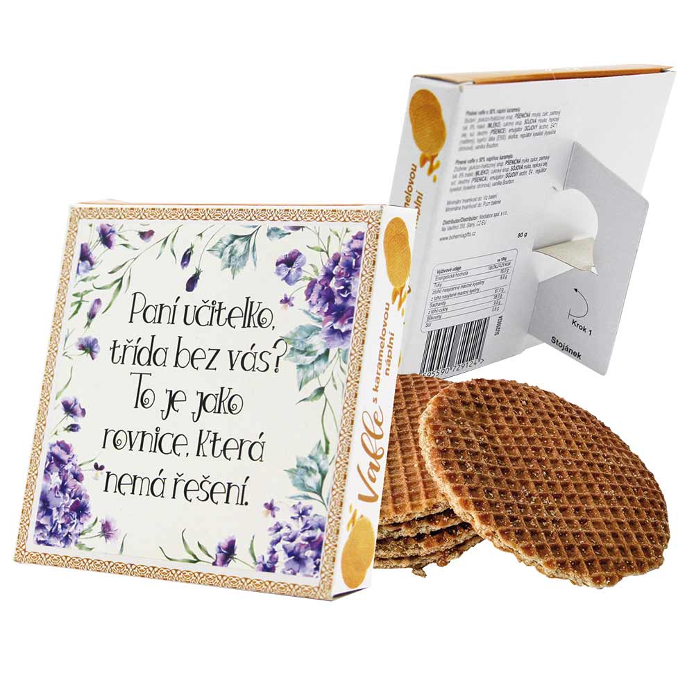 Caramel-Filled Wafers for a Female Teacher