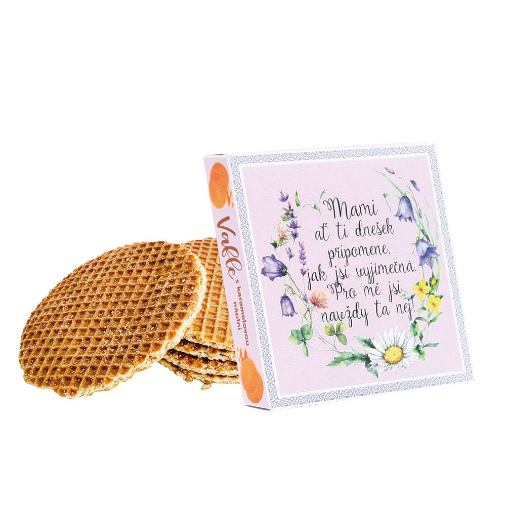 Caramel-Filled Wafers in a Standing Gift Box for Mum