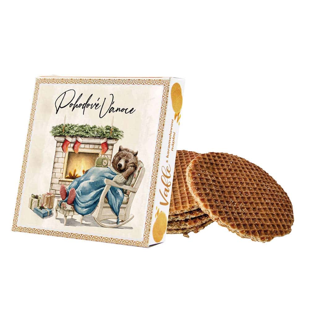 Caramel-Filled Wafers in a Stand-Up Box – Cosy Christmas