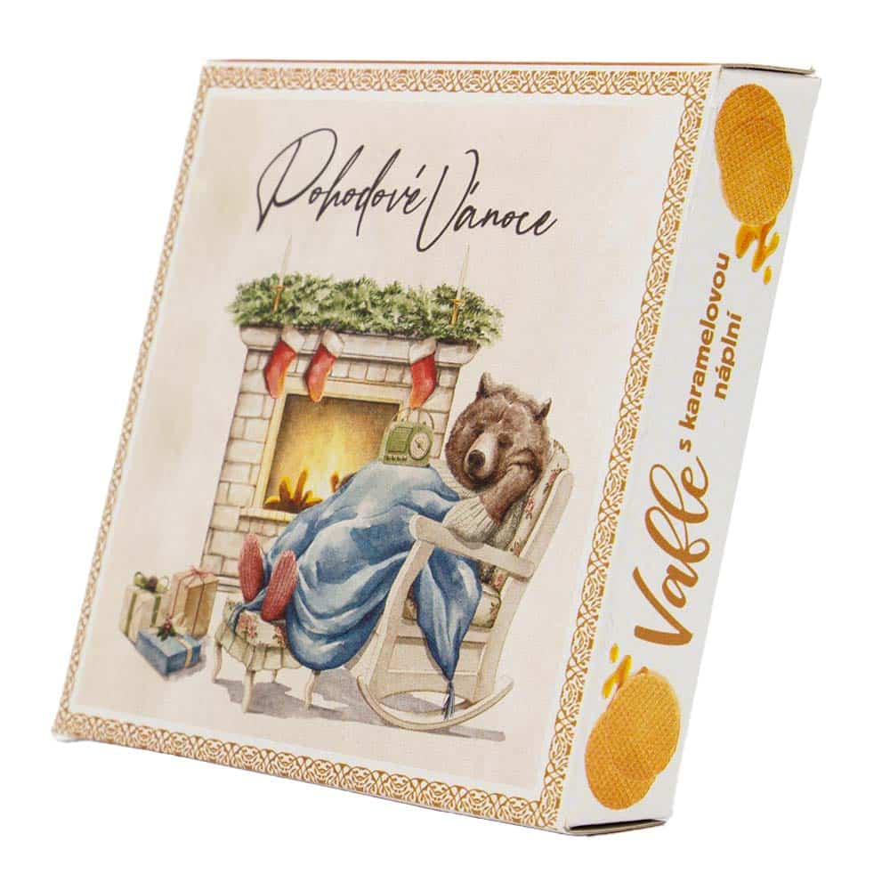Caramel-Filled Wafers in a Stand-Up Box – Cosy Christmas
