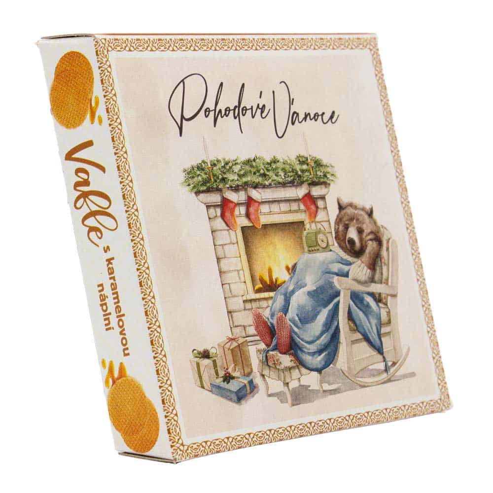 Caramel-Filled Wafers in a Stand-Up Box – Cosy Christmas