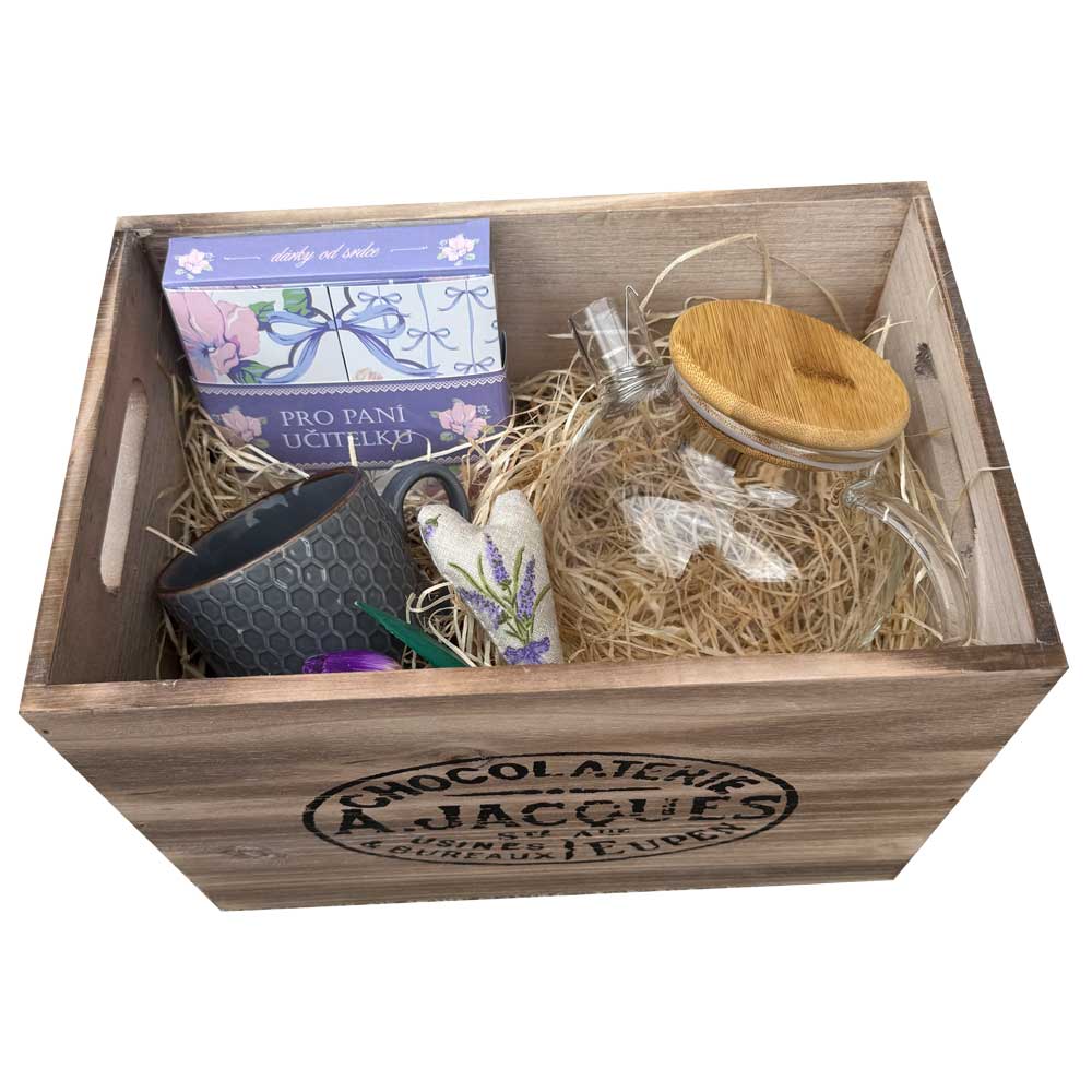 Wooden Gift Box for a Female Teacher