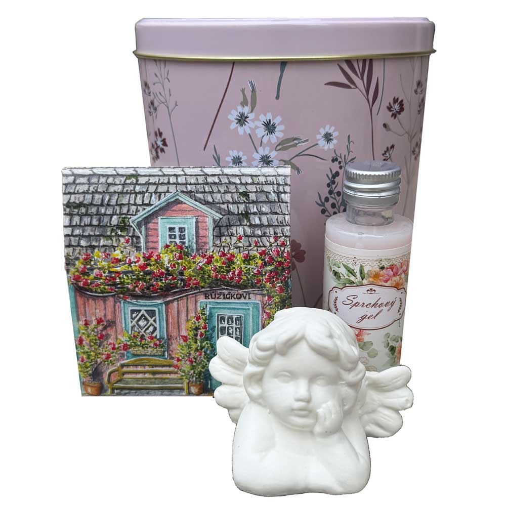 Angel Rose-Scented Tin Gift Box