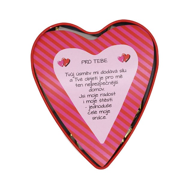 Milk Chocolate Napolitains in a Heart Tin – For You