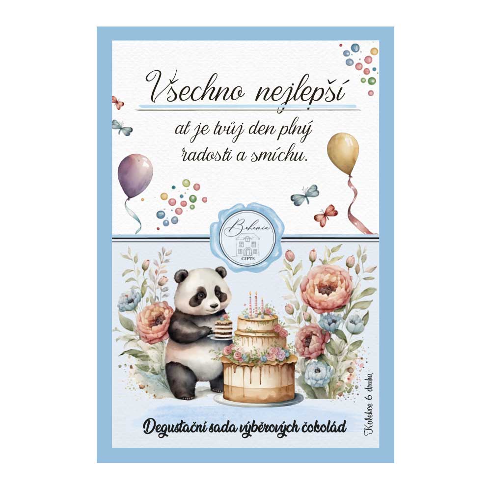 Birthday Chocolate Tasting Set, 6 x 25 g