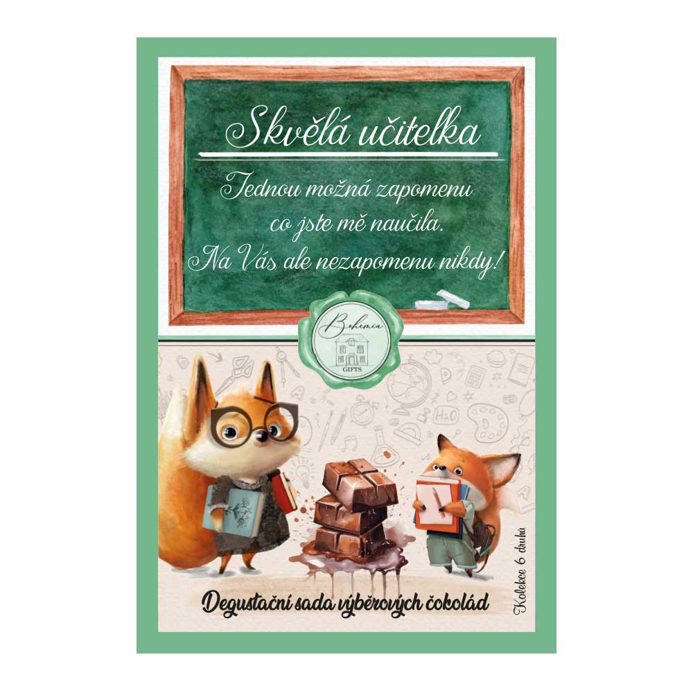 Chocolate Tasting Set, 6 x 25 g, for a Teacher