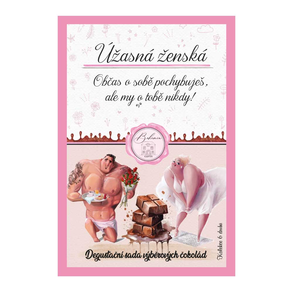 Chocolate Tasting Set, 6 x 25 g, For a Wonderful Woman