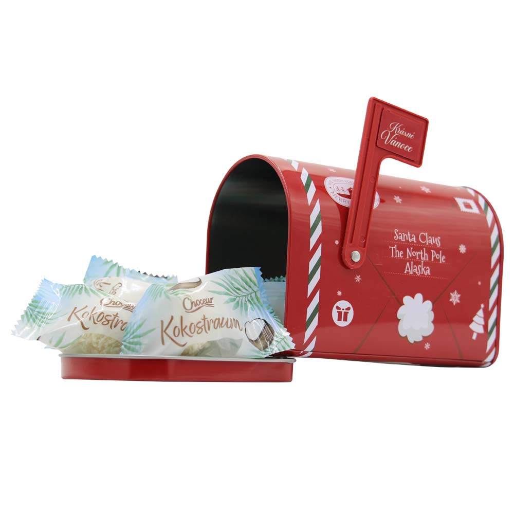 Christmas Mailbox with Coconut Candies