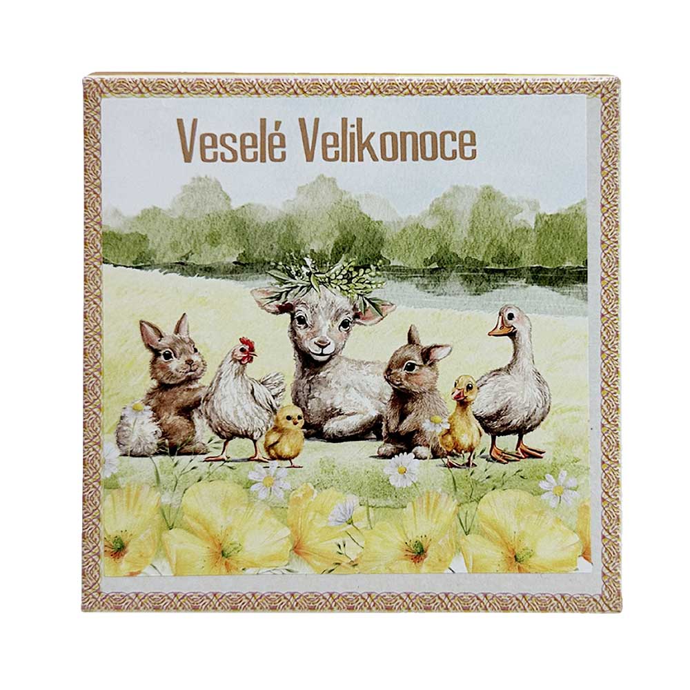 Easter Wafers with Caramel Filling in Animal Display Box