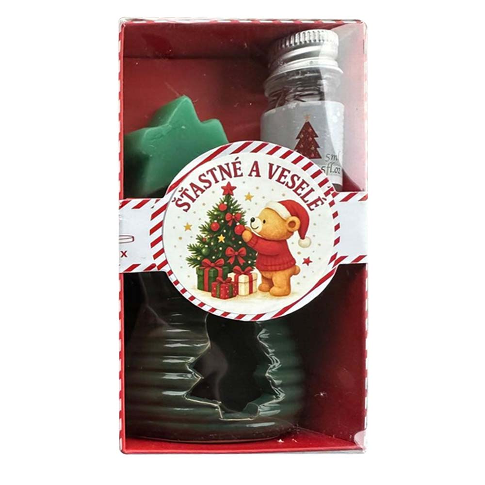 Christmas Oil Lamp – Merry Christmas Bear