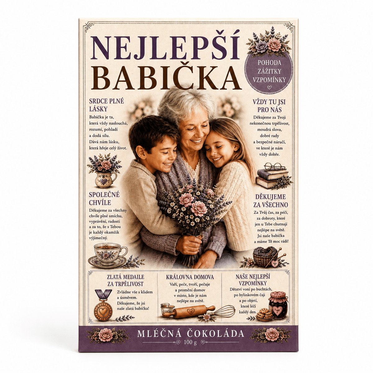 Milk Chocolate 100 g – Best Grandma