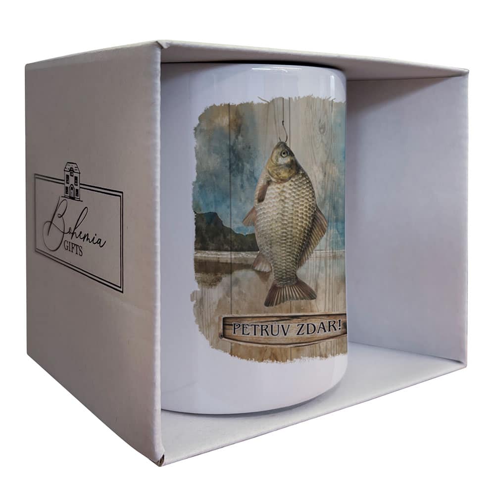 Ceramic Fishing Mug 350 ml in Gift Box