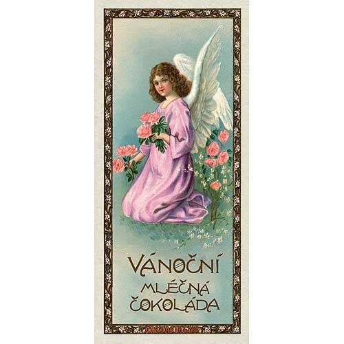 Christmas Milk Chocolate 10 g – Angel with Flowers