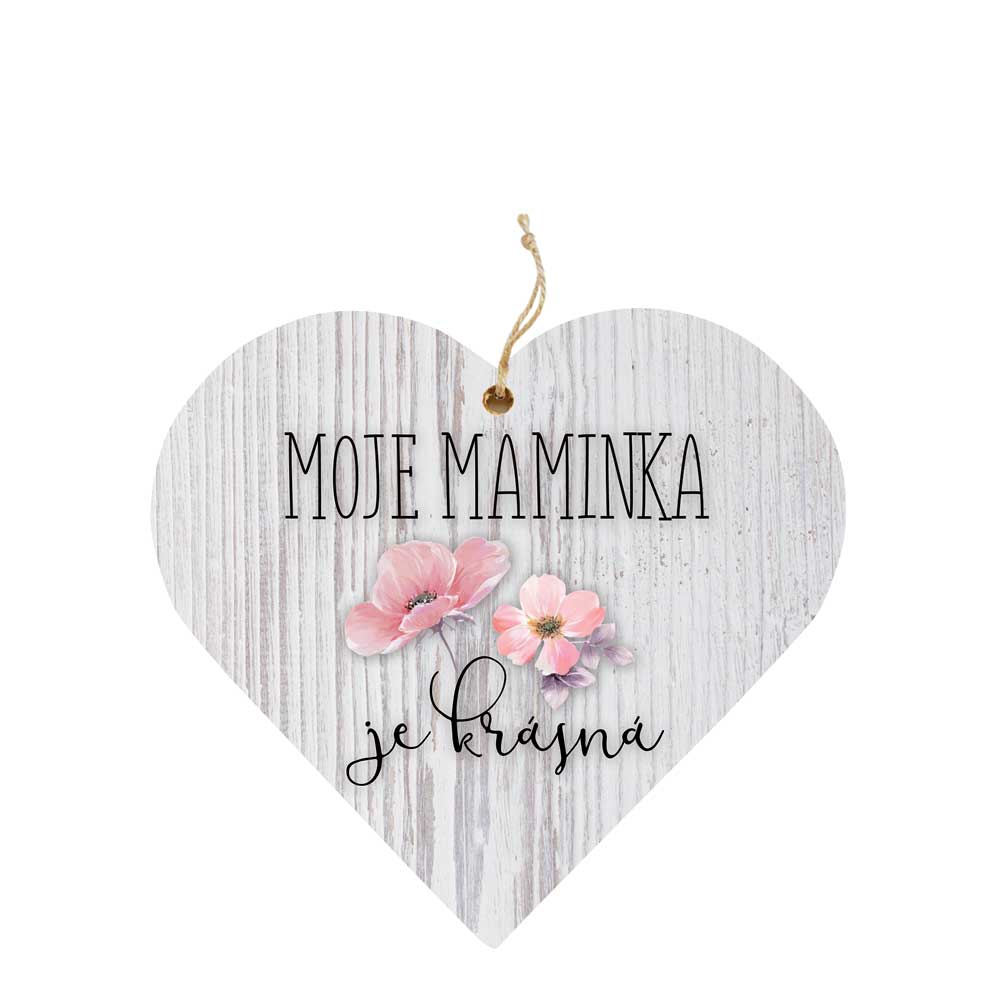 Scented Wooden Heart for Mum
