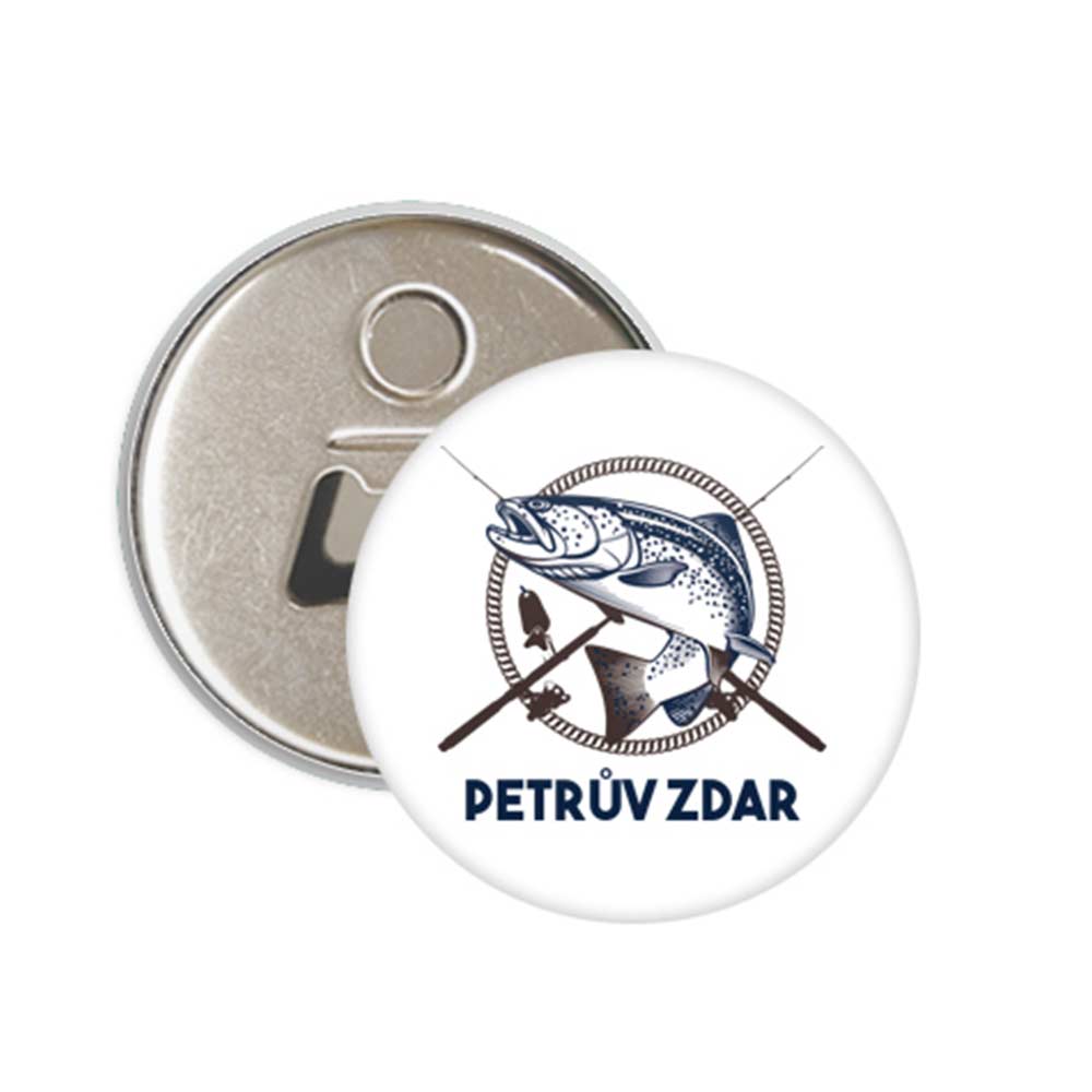 Fisherman's Button Badge with Magnet