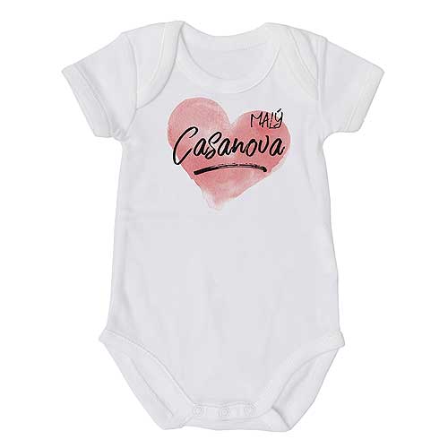 Baby Bodysuit with Little Casanova Print