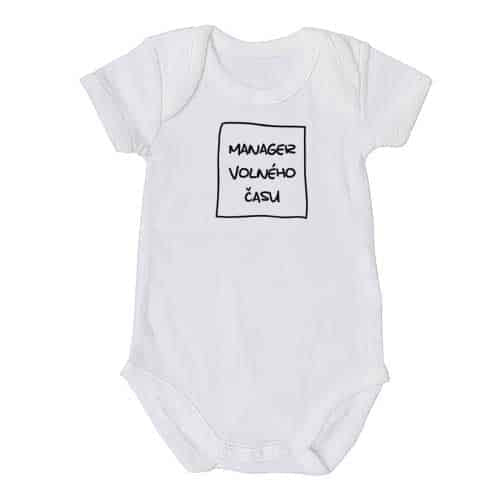 Baby Bodysuit with Free Time Manager Print