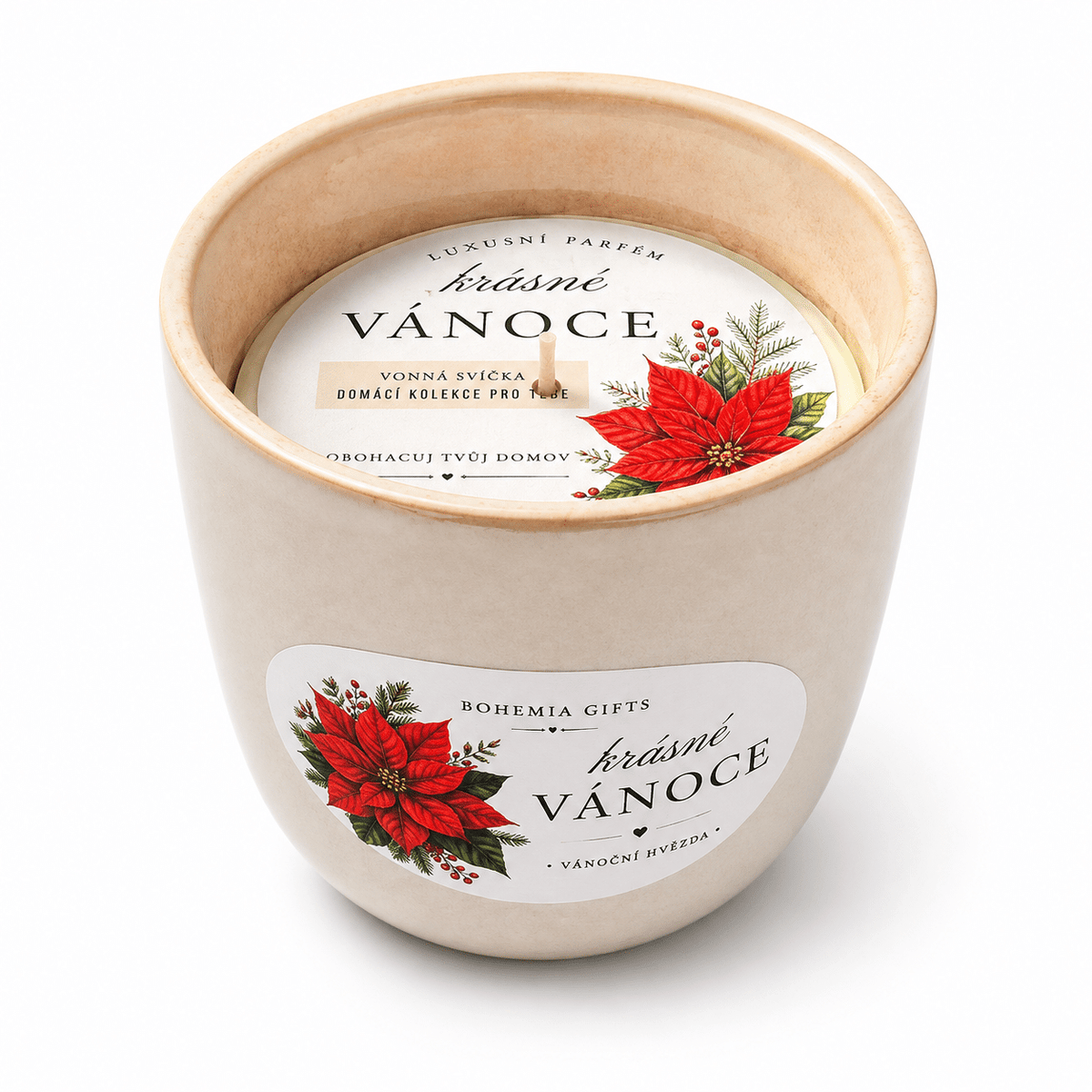Scented Ceramic Candle 200 g – Merry Christmas