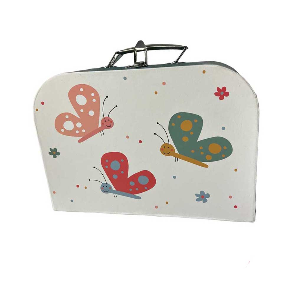 Empty Children's Suitcase 30 cm with Butterflies