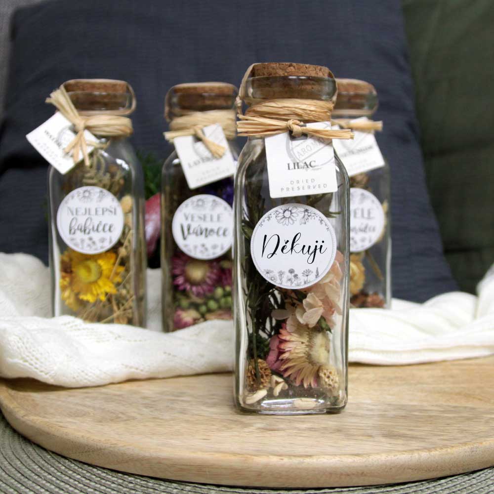 Scented Potpourri in Glass – Thank You