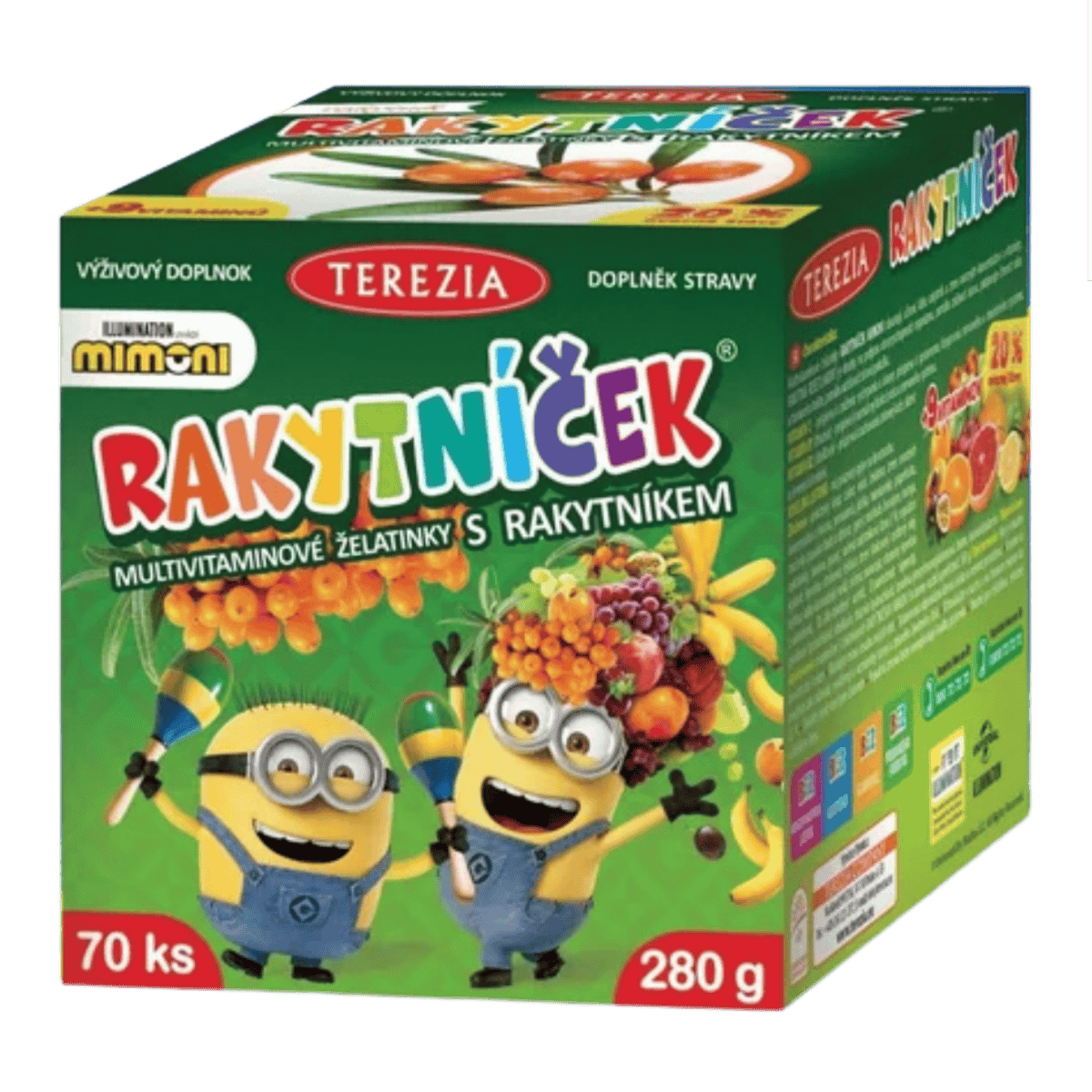 Terezia Sea Buckthorn Multivitamin Gummies Minions / Rakytnicek multivitaminove gummies Mimoni