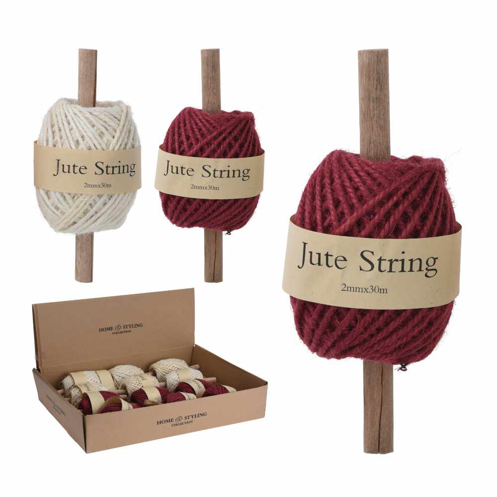 Coloured Jute Cord for Floral Arrangements and Crafts
