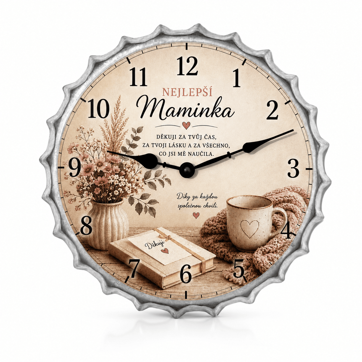 Gift Wall Clock for Mum – Thank You for Your Time
